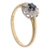 18ct Yellow Gold 0.05ct Diamond And Sapphire Cluster Ring