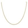Gold Plated Silver Diamond Cut Rope Chain 18"