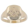 9ct Yellow Gold Masonic Signet Ring
