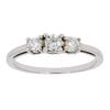 9ct White Gold 0.41cts Diamond Trilogy Ring by Anya Belle