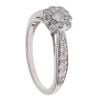 9ct White Gold 0.50ct Brilliant Cut Diamond Cluster Ring