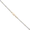 9ct Yellow and White Gold Beaded Snake Chain 18"