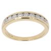 18ct Yellow Gold 0.50ct Brilliant Cut Diamond Half Eternity Ring