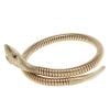 9ct Yellow Gold Ruby Eyes Snake Expanding Bangle