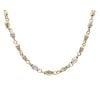 14ct Yellow And White Gold Greek Key Fancy Chain 24"