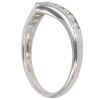 9ct White Gold 0.33ct Diamond Wishbone Ring