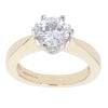 9ct Yellow Gold Cubic Zirconia Single Stone Ring