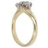 18ct Yellow Gold 0.45ct Brilliant Cut Diamond Trilogy Ring