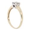 9ct Yellow Gold 0.25ct Princess Cut Diamond Cluster Ring
