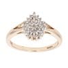 9ct Yellow Gold 0.25ct Brilliant Cut Diamond Cluster Ring