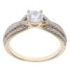 9ct Yellow Gold Cubic Zirconia Ring
