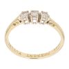 18ct Yellow Gold 0.30ct Brilliant Cut Diamond Trilogy Ring