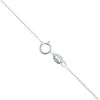 9ct White Gold Cubic Zirconia Heart Pendant And Chain 16"