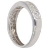 9ct White Gold 1.00ct Princess Cut Diamond Half Eternity Ring