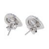 Silver Cubic Zirconia Large Pear Cluster Stud Earrings by Icesia