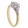 18ct Yellow Gold 0.45ct Brilliant Cut Diamond Cluster Ring