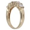 9ct Yellow Gold Five Stone Cubic Zirconia Ring