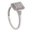 9ct White Gold 0.36ct Brilliant Cut Diamond Cluster Ring