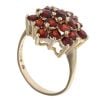 9ct Yellow Gold Garnet Cluster Ring