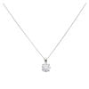 Lab Grown 9ct White Gold 1.00ct Diamond Solitaire Pendant and Chain 18"