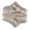 9ct Yellow Gold 2.15ct Diamond Fancy Twist Ring