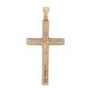 9ct Yellow Gold Cubic Zirconia Cross Pendant