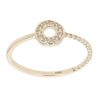 Children's 14ct Yellow Gold Cubic Zirconia Circle Ring