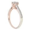 9ct White and Rose Gold 0.33ct Cluster Ring