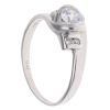 18ct White Gold Cubic Zirconia Single Stone Ring
