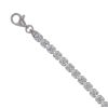Silver Cubic Zirconia Tennis Bracelet 8" By Icesia