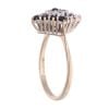 9ct Yellow Gold Sapphire And Cubic Zirconia Stone Set Ring