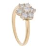 18ct Yellow Gold 1.00ct Diamond Cluster Ring