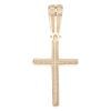 9ct Yellow Gold Cubic Zirconia Cross Pendant