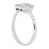 18ct White Gold 0.35ct Brilliant And Baguette Cut Diamond Cluster Ring