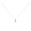 9ct Yellow Gold 0.50ct Diamond Cluster Pendant And Chain 18"