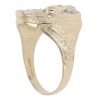 9ct Yellow Gold Cubic Zirconia Horseshoe Ring