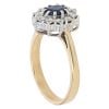 18ct Yellow Gold 0.50ct Diamond and Sapphire Cluster Ring