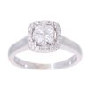 9ct White Gold 0.26ct Diamond Cluster Ring