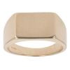 9ct Yellow Gold Plain Rectangular Signet Ring