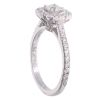 14ct White Gold 0.75ct Diamond Cluster Ring