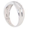 18ct White Gold 0.25ct Brilliant Cut Diamond Crossover Ring