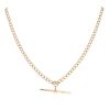 9ct Yellow Gold Albert And T-Bar Chain 18"