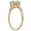 18ct Yellow Gold 0.10ct Diamond and Prasiolite Solitaire Ring
