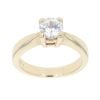 9ct Yellow Gold Single Stone Cubic Zirconia Ring