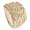 9ct Yellow Gold Four Row Keeper Ring
