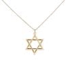 9ct Yellow Gold Star Of David Pendant And Chain 20"