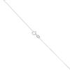 Silver Two Tone Cubic Zirconia Circle Pendant And Chain 18"
