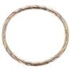 9ct Yellow, White And Rose Gold Twist Patterned Bangle