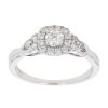 18ct White Gold 0.50ct Brilliant Cut Diamond Cluster Ring