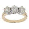 18ct Yellow Gold 2.15ct Brilliant cut Diamond Trilogy Ring